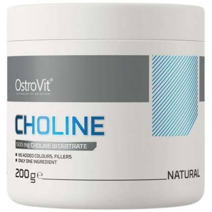 OstroVit Choline Bitartrate Powder | Холин Битартрат на прах| 200 грама, 400 Дози 