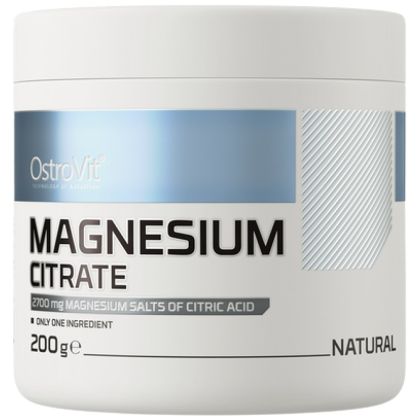 OstroVit Magnesium Citrate Powder | Магнезиев Цитрат на прах| 200 грама, 74 Дози 
