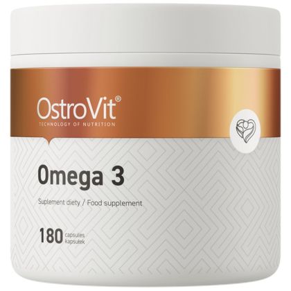 OstroVit Omega 3 1000 mg | Омега 3 1000 мг | 180 Гел капсули, 180 Дози 