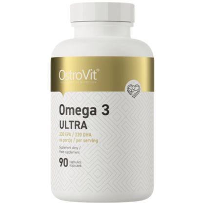 OstroVit Omega 3 Ultra 1000 mg | Омега 3 Ултра 1000 мг | 90 гел капсули, 90 дози 