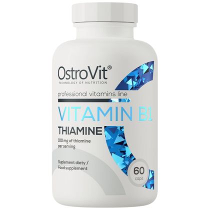 OstroVit Vitamin B1 100 mg | Thiamine | Витамин Б1 (Тиамин) 100 мг | 60 капсули, 60 дози 