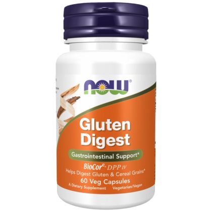 NOW Foods Gluten Digest Enzymes | Храносмилателни ензими с DPP-IV | 60 капсули, 60 дози 