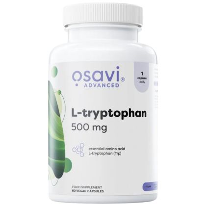 Osavi L-Tryptophan 500 mg | L-Триптофан за Сън и Релаксация | 60 капсули 
