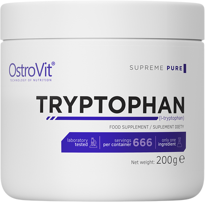 OstroVit Tryptophan Powder | Л-Триптофан на Прах | 200 грама | 200 дози 