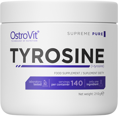 OstroVit Tyrosine Powder | Л-Тирозин на Прах | 210 грама | 140 дози 