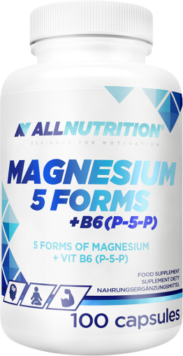 Magnesium 5 Forms 91,75 mg + B6 P5P 1,05 mg / Магнезий 5 Форми 91,75 мг + Витамин Б6 P5P 1,05 мг | 100 капсули 