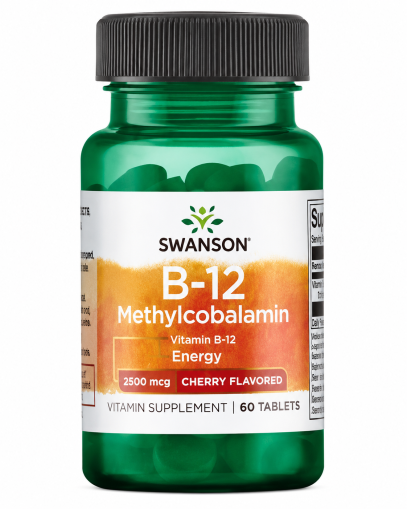 Swanson Vitamin B12 Methylcobalamin 2500 mcg | Б12 Метилкобаламин 2500 мкг | 60 таблетки 