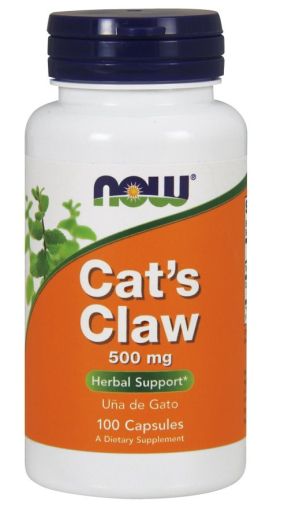 NOW Foods Cat's Claw 500 mg | Котешки нокът | 100 вегетариански капсули 