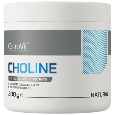 OstroVit Choline Bitartrate Powder | Холин Битартрат на прах| 200 грама, 400 Дози