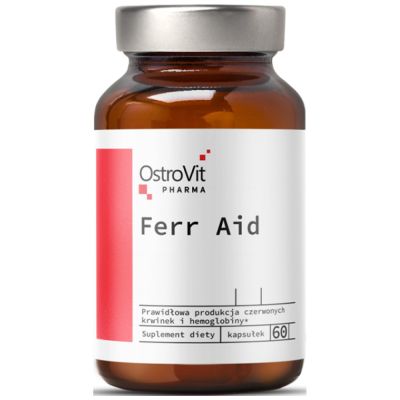 OstroVit Ferr Aid | Iron 30 mg + Complex | Желязо 30 мг + Комплекс | 60 капсули, 60 Дози