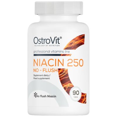 OstroVit Vitamin B3 Niacin 250 mg No-Flush | Витамин Б3 Ниацин 250 мг Без изчервяване 