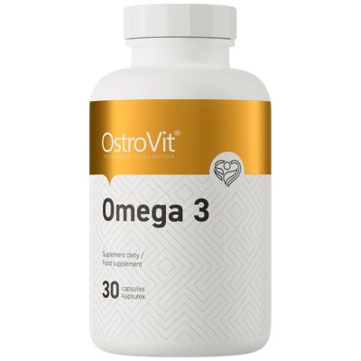OstroVit Omega 3 1000 mg | Омега 3 1000 мг | 30 Гел капсули, 30 Дози