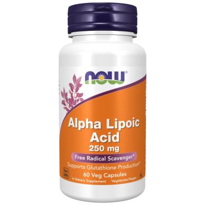 NOW Foods Alpha Lipoic Acid 250 mg | Алфа Липоева Киселина 250 мг | 60 капсули, 60 дози