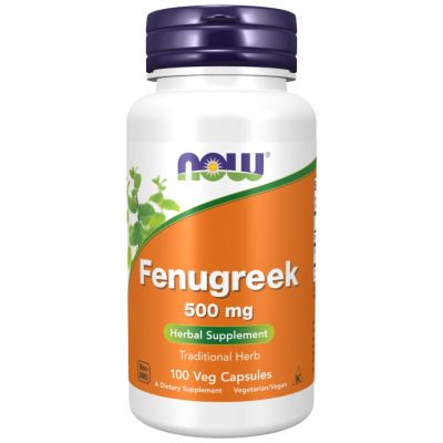 NOW Foods Fenugreek 500 mg | Сминдух | 100 капсули