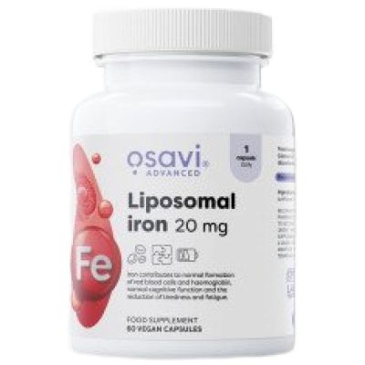 Osavi Liposomal Iron 20 mg | Липозомно Желязо Бисглицинат | 60 капсули 