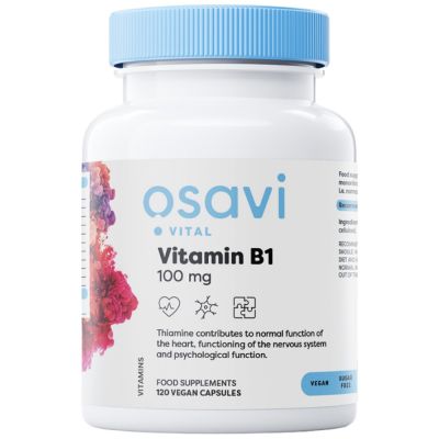 Osavi Vitamin B1 100 mg Thiamine | Витамин Б1 Тиамин | 60 капсули 
