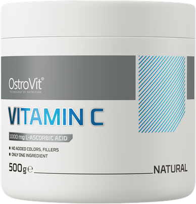 OstroVit 100% Vitamin C Powder | Витамин C на прах| 500 грама, 500 Дози