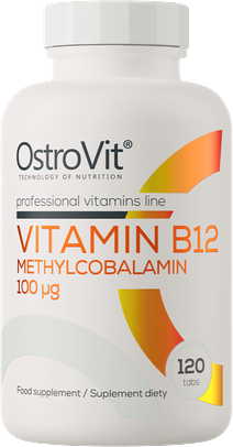 OstroVit Vitamin B12 Methylcobalamin 100 µg | Витамин Б12 Метилкобаламин | 120 Таблетки