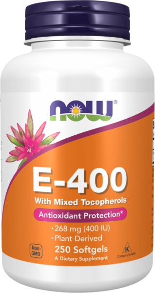 NOW Foods Vitamin E-400 IU MT | Витамин Е 400 МЕ | 100 Гел Капсули 