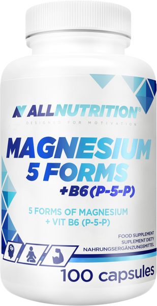 Magnesium 5 Forms 91,75 mg + B6 P5P 1,05 mg / Магнезий 5 Форми 91,75 мг + Витамин Б6 P5P 1,05 мг | 100 капсули