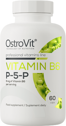 OstroVit Vitamin B6 | P5P 6 mg | Витамин Б6 П5П (Пиридоксал-5'-фосфат) 6 мг | 60 капсули, 60 дози